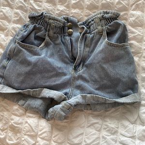 High rise Jean shorts